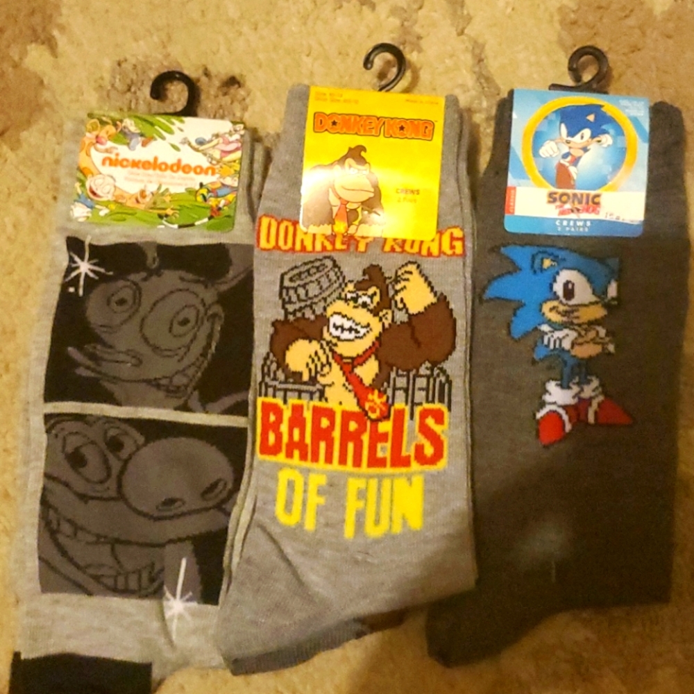 Men's crew character socks